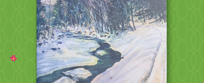 WOW Windowboxes central PA featured in an issue of the burg. newspaper laying on the table.