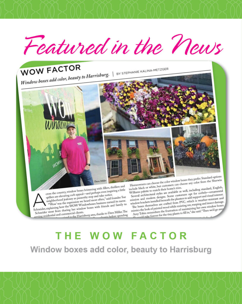 The WOW Factor: WOW Windowboxes add color, beauty to Harrisburg
