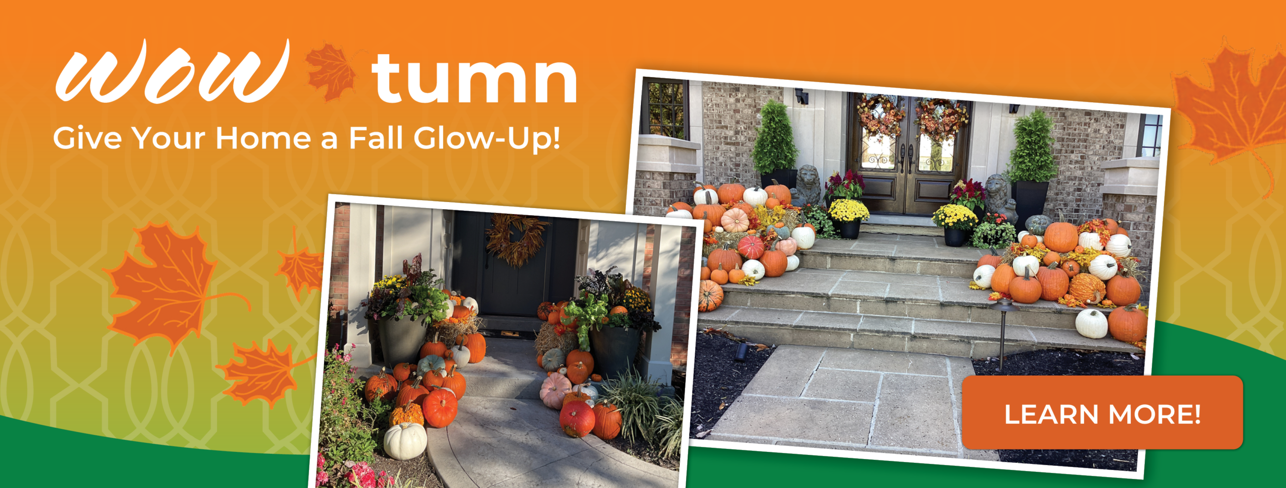 WOW-tum Porch Pumpkin Banner